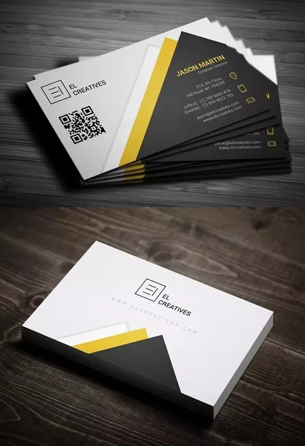 business card，Design，QR code，plane，